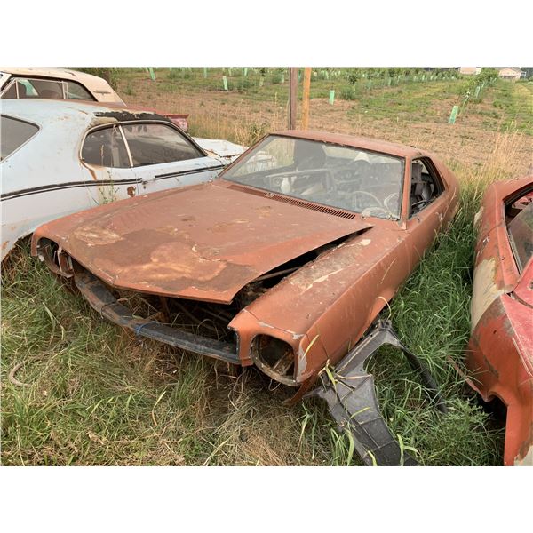 1968 AMC AMX - shell, rusty, no driveline, has trim/emblems