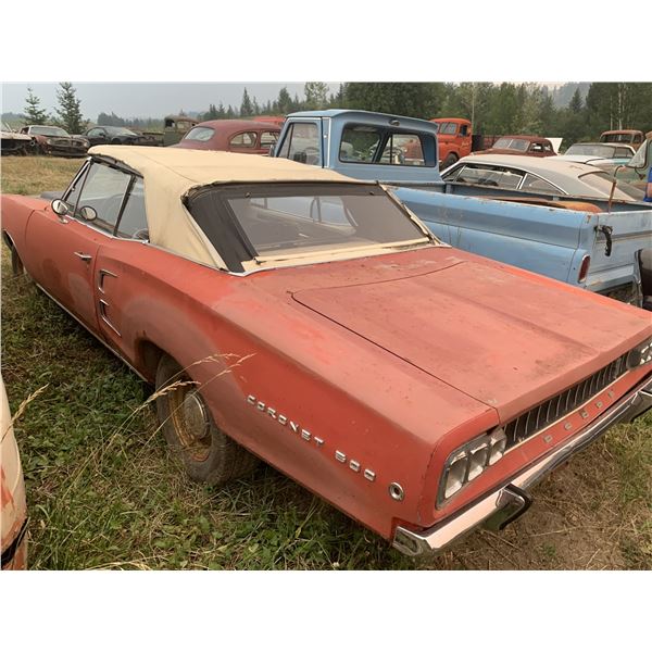 1968 Dodge Coronet 500 Convertible - buckets/console, 318, runs