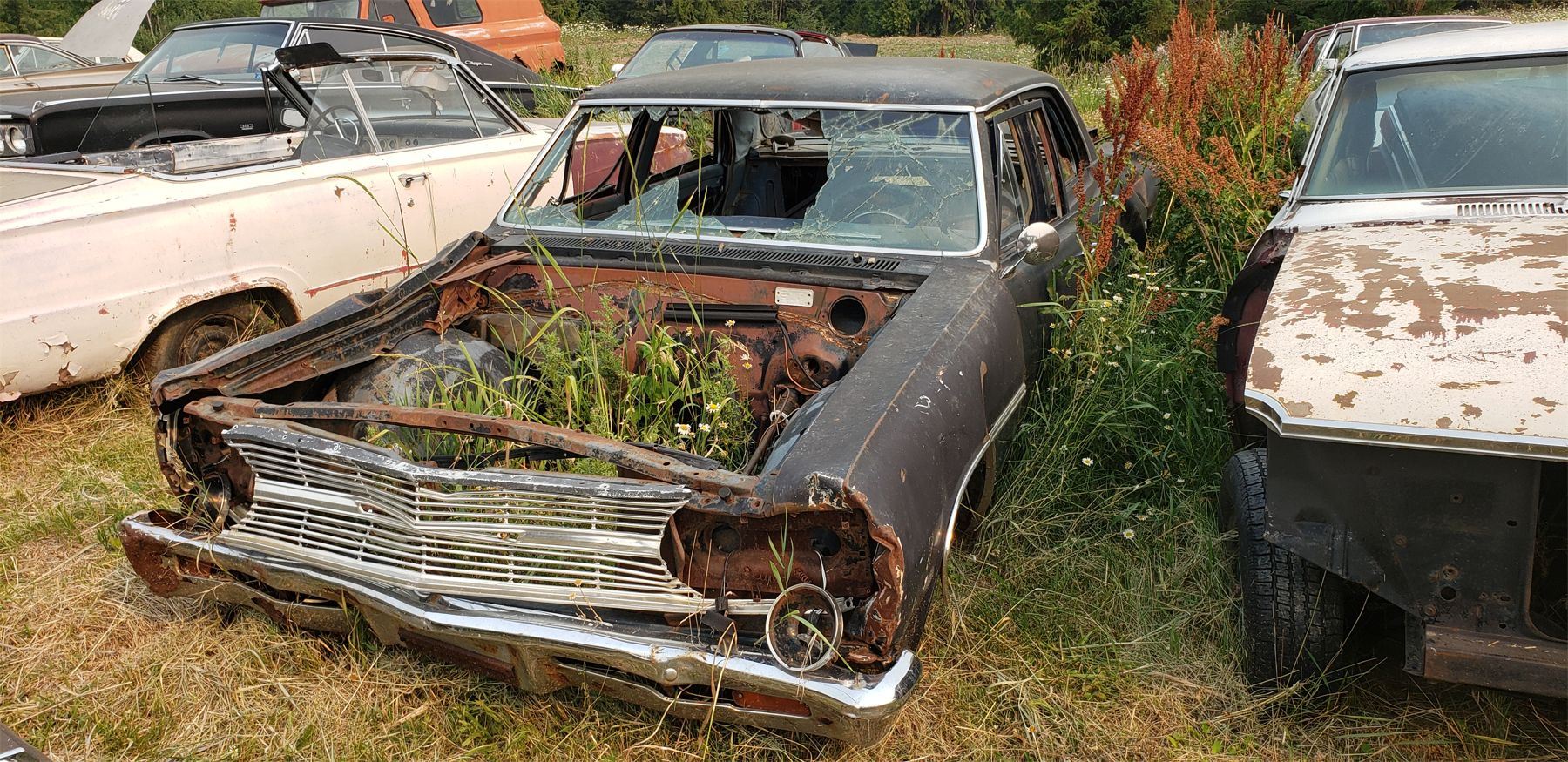 1965 Chevy Malibu 4dr, parts car EG Auctions