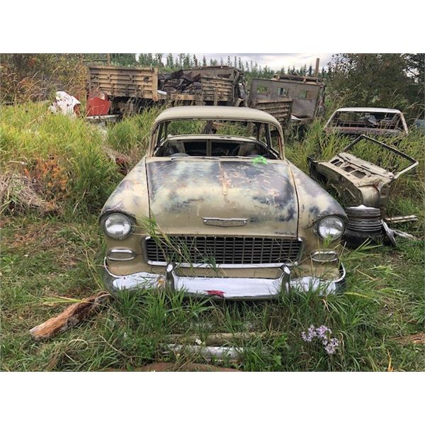 1955 Chev 2 Door post, good condition, rusty floors