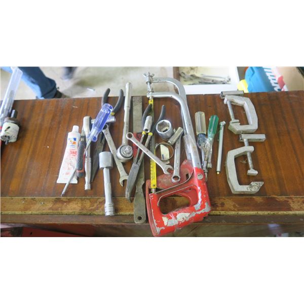 HACK SAW, CLAMPS, PLIERS