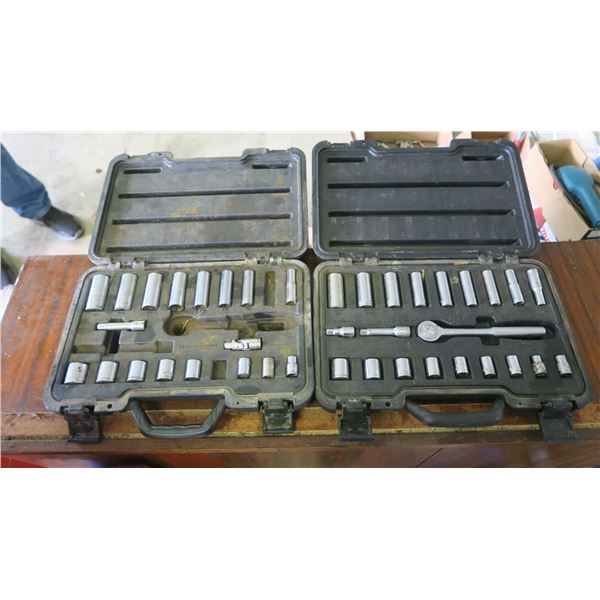 3/8" SOCKET SETS 1 FULL, 1 PARTIAL