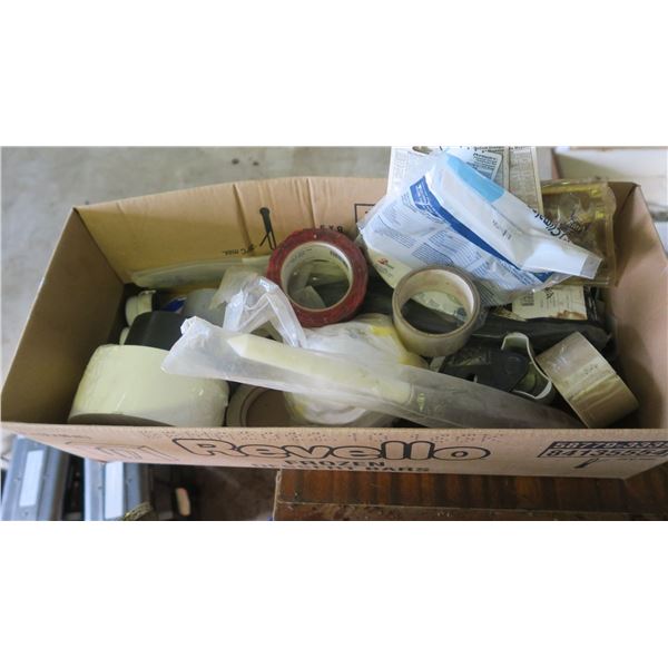 LOT OF TAPES, ADHESIVES, MASKS