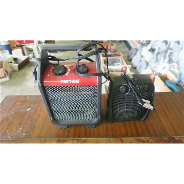 TWO ELECTRIC HEATERS