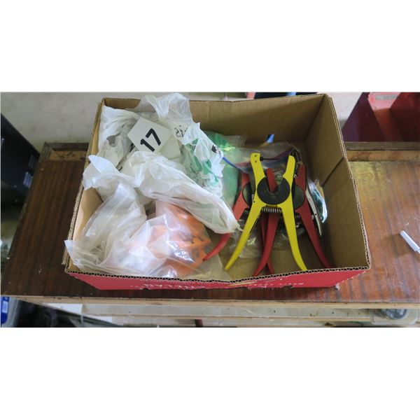 LOT OF EAR TAGS & TAGGER