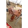 Image 1 : PONY SADDLE W/ STIRRUPS MADE BY WESTERN RAWHIDE 12"