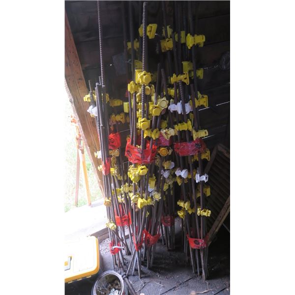 75 FENCE RODS C/W INSULATORS