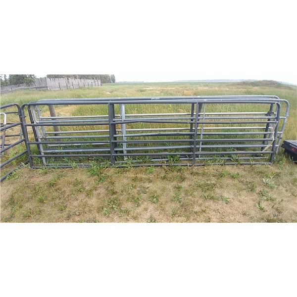 16' 5 RAIL FARM GATE, PAINTED