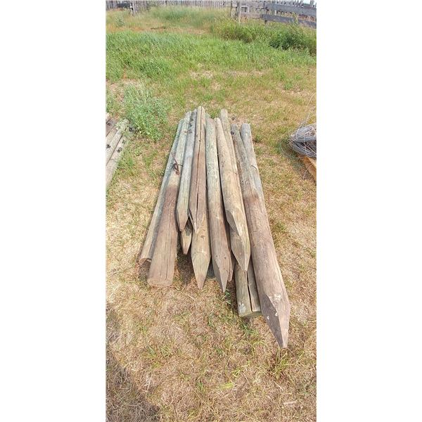 LOT OF 6' & 8' FENCE POSTS, APPROX 16