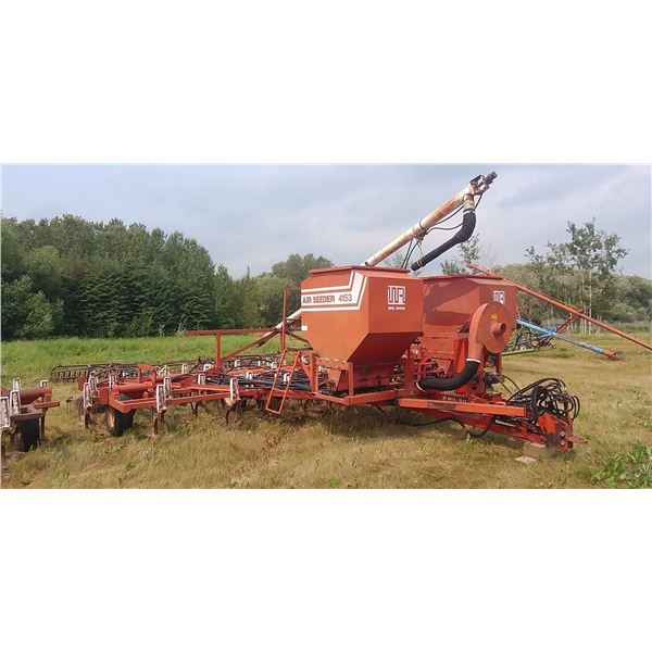WIL-RICH #2143 AIR SEEDER, 26'-28' CULTIVATOR, C/W FLEXICOIL STEEL PACKERS