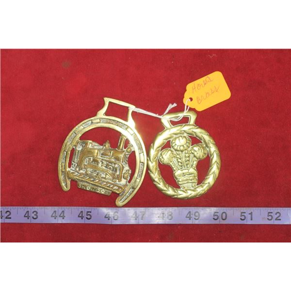 2 Brass Ornaments