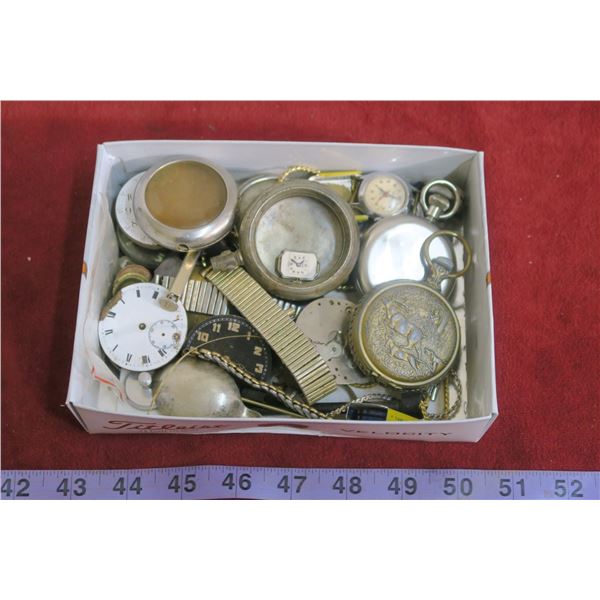 Lot of Misc. Watch Parts / Junk Drawer Lot