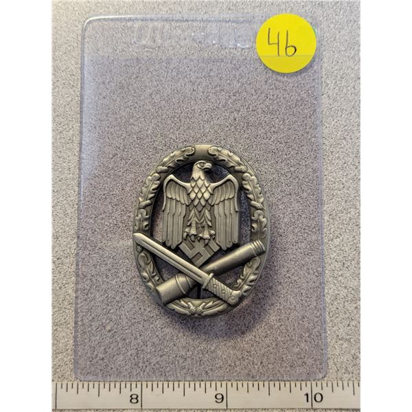 German WWII design General army assault badge