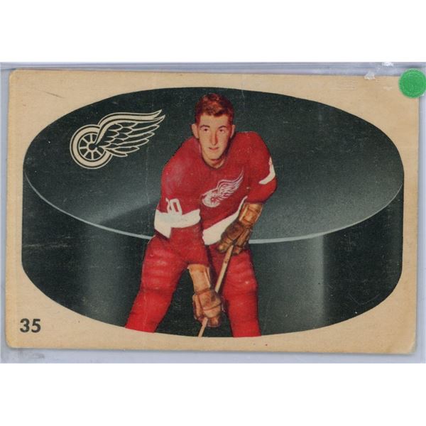 Parkhurst 1962-63 Leonard Lunde Detroit Red Wing card V.F.
