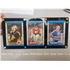 Image 1 : O.P.C. 1989-90 Three goalies McLean, Vernon, Fuhr, Fuhr cards in case - mint