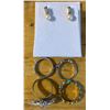Image 1 : (4) Rings + Pair Of Earrings