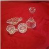 Image 1 : cut glass lot cream sugar candle holder