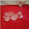 Image 2 : cut glass lot cream sugar candle holder