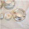Image 9 : higher value porcelain lot gold silver leaf, 25th Anniversary set, Royal Chelsea, Petit Point