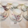 Image 3 : half dozen vintage porcelain tea cups ready for tea party