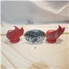 Image 1 : household two red sconces , 3D wolf art