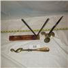 Image 1 : Brass propeller pen holder brass shoe horn knife sharpener