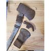 Image 2 : 2 AXE HEADS, 1 W/ HANDLE + HAMMER HEAD