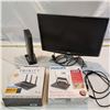 Image 1 : hd and analog tv radio antenna in box. monitor router missing ac adapter