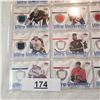 Image 7 : eighteen Jersey memorabilia cards Giguere Osgood Arnott Blake