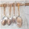 Image 11 : Gold nugget topped serving utensils sealed, Clinton Creek Yukon Dawson road post cards