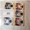 Image 1 : five 2005 Upper Deck Game used jersey memorabilia hockey cards