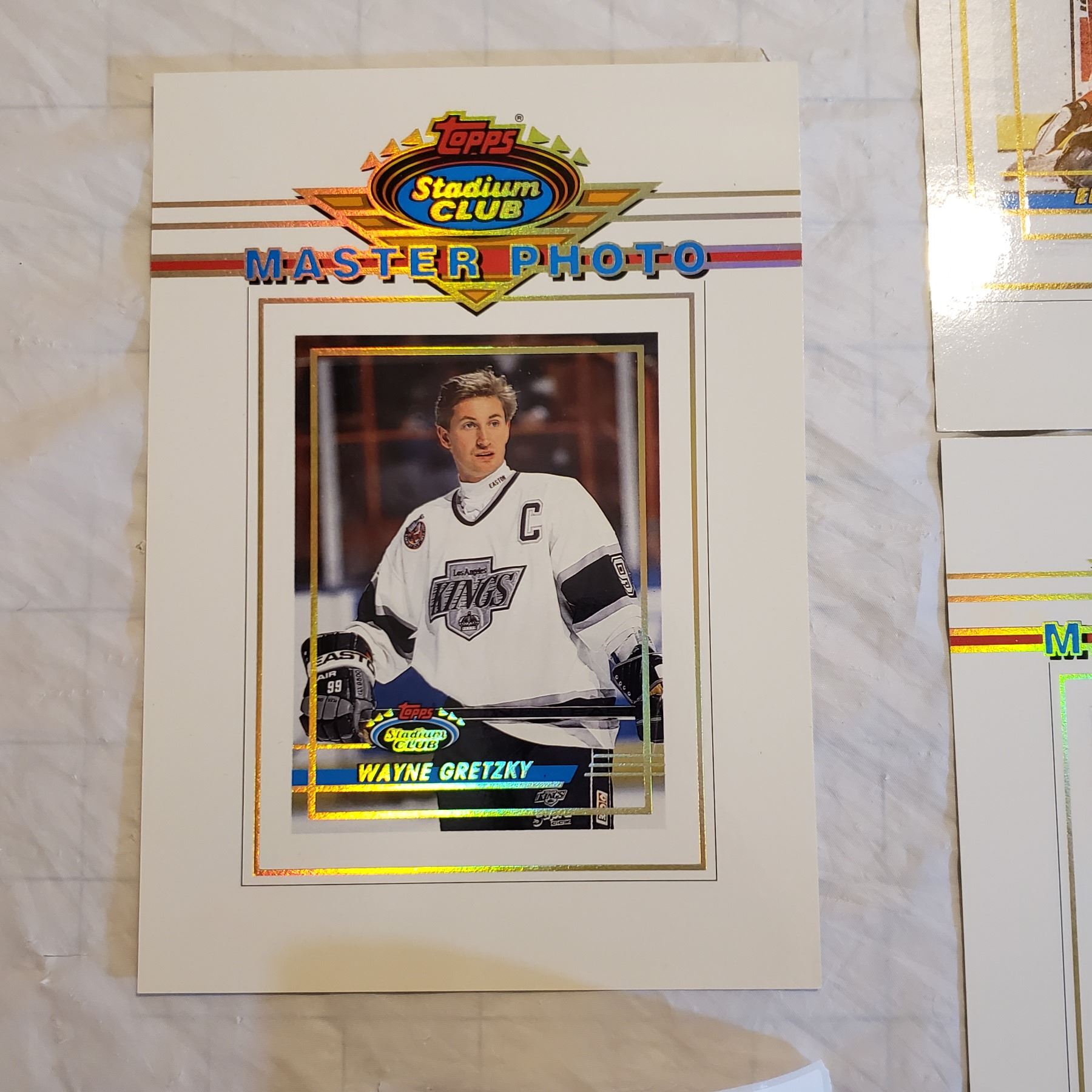 nine Includes Gretzky TOPPS Stadium Club Master photo