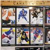 Image 5 : vintagesample hockey trading card collector lot Pinnacle uncut card blocks