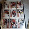 Image 34 : large binder and a full box of hockey cards