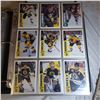 Image 40 : large binder and a full box of hockey cards