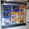 Image 77 : large binder and a full box of hockey cards