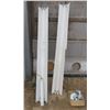 Image 7 : Lot of Light Fixtures: Two×8ft, One×2ft, + Misc. Electrical
