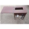 Image 2 : Sewing Table 31 X 23 X 18 Inch -45" Wide With Leaf Extended