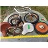 Image 2 : Lot Of Tricycle Wheels + Seats + Pedal + Etc.
