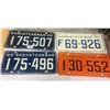 Image 1 : 1960-1963 Saskatchewan License Plates