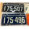 Image 2 : 1960-1963 Saskatchewan License Plates