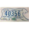 Image 1 : Northwest Territories Polar Bear License Plate