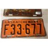 Image 3 : 1948 + 1950 Saskatchewan License Plates