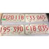 Image 1 : (4) 1973 RCMP Plates - Farm, Commercial, Trailer