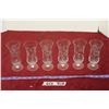 Image 1 : Lot of 6 Cornflower Crystal Stemware