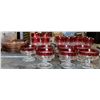 Image 1 : Cranberry Glassware (Cups + Plates + Etc.)