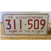 Image 4 : Matching Pair of 1973 RCMP Plates