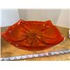 Image 1 : Orange Art Glass Pedistal Bowl