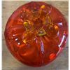 Image 3 : Orange Art Glass Pedistal Bowl