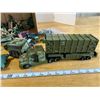 Image 4 : Lot Plastic Military Trucks, Tans and Soldiers